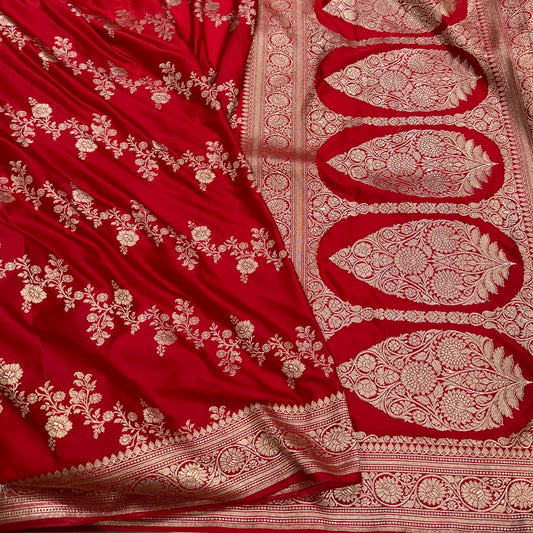 Banarasi Mashru Katan Handloom soft silk saree