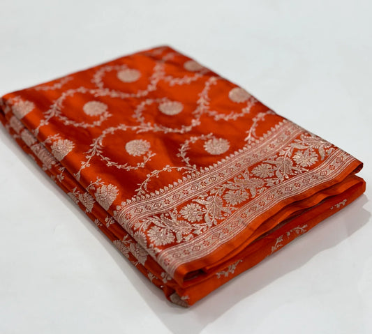 Banarasi Mashru Katan Handloom soft silk saree