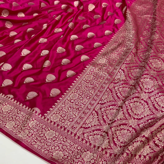 Banarasi Mashru Katan Handloom soft silk saree
