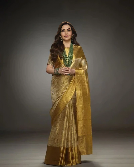 Graceful Drapes: The Nita Ambani-Inspired Saree - The Weaver Banaras