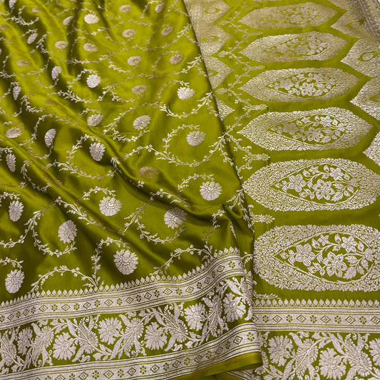 Banarasi Mashru Katan Handloom soft silk saree