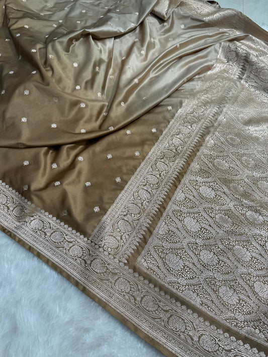 Banarasi Mashru Katan Handloom soft silk saree