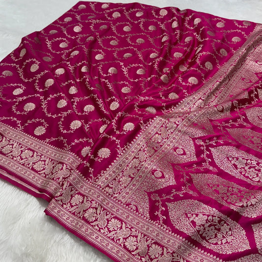 Banarasi Mashru Katan Handloom soft silk saree