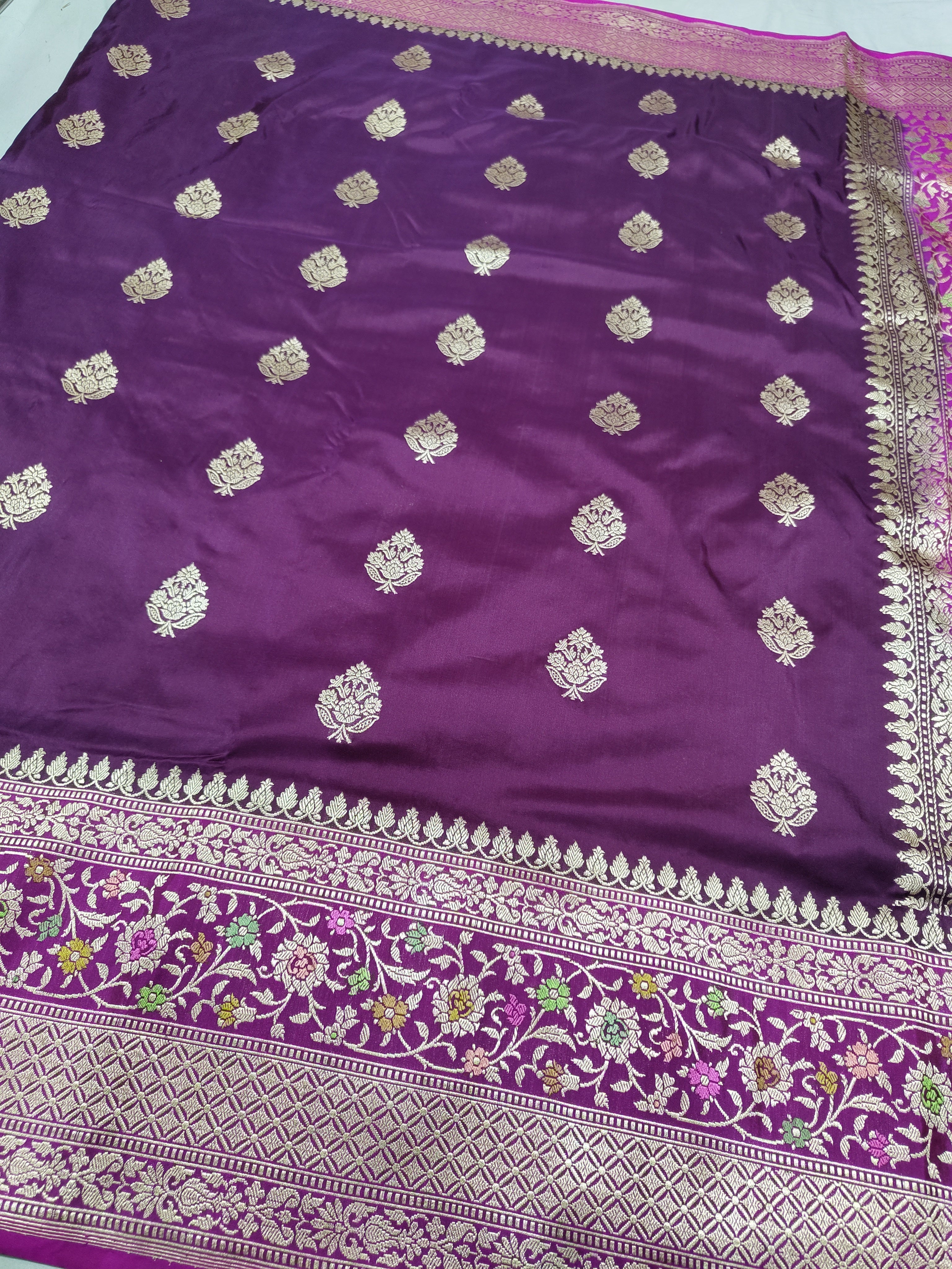 Pure Katan Silk Handloom Banarasi Saree - THE WEAVER