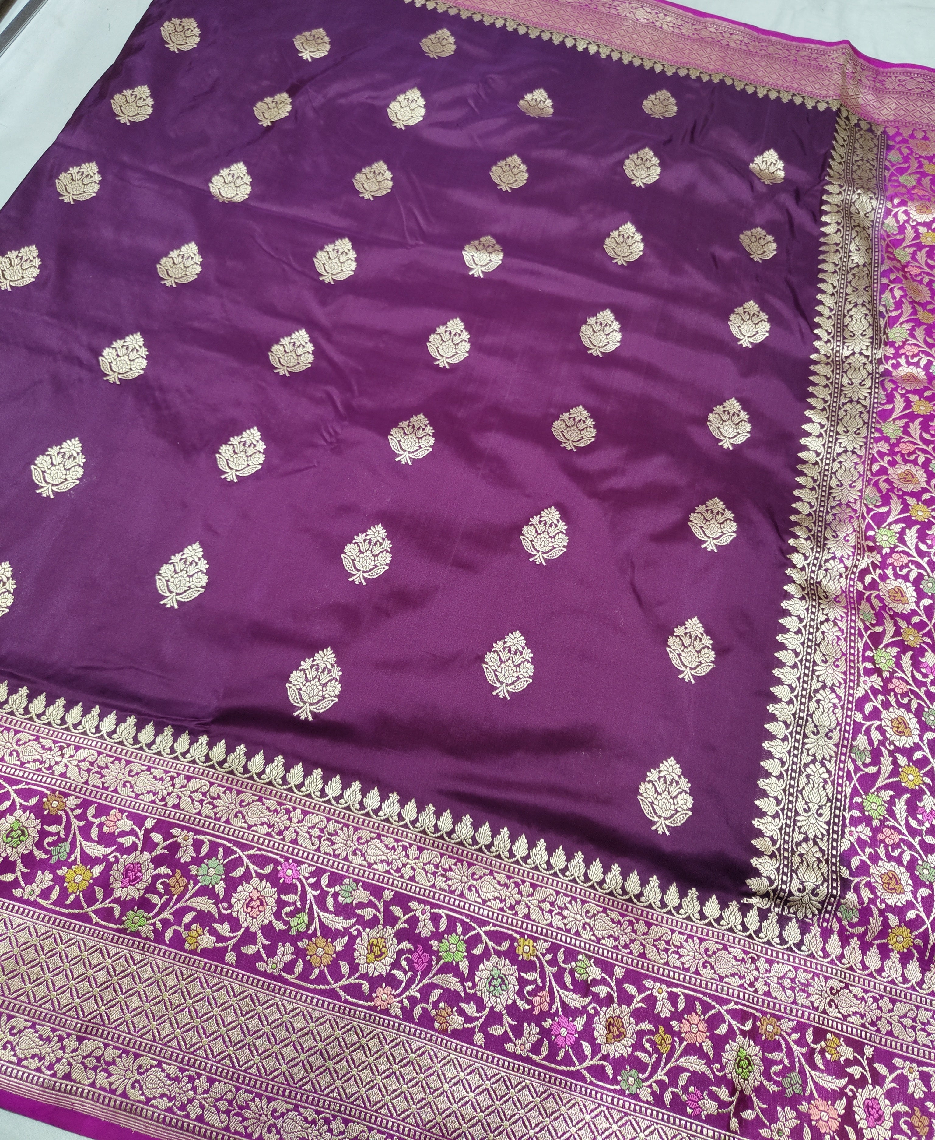 Pure Katan Silk Handloom Banarasi Saree - THE WEAVER