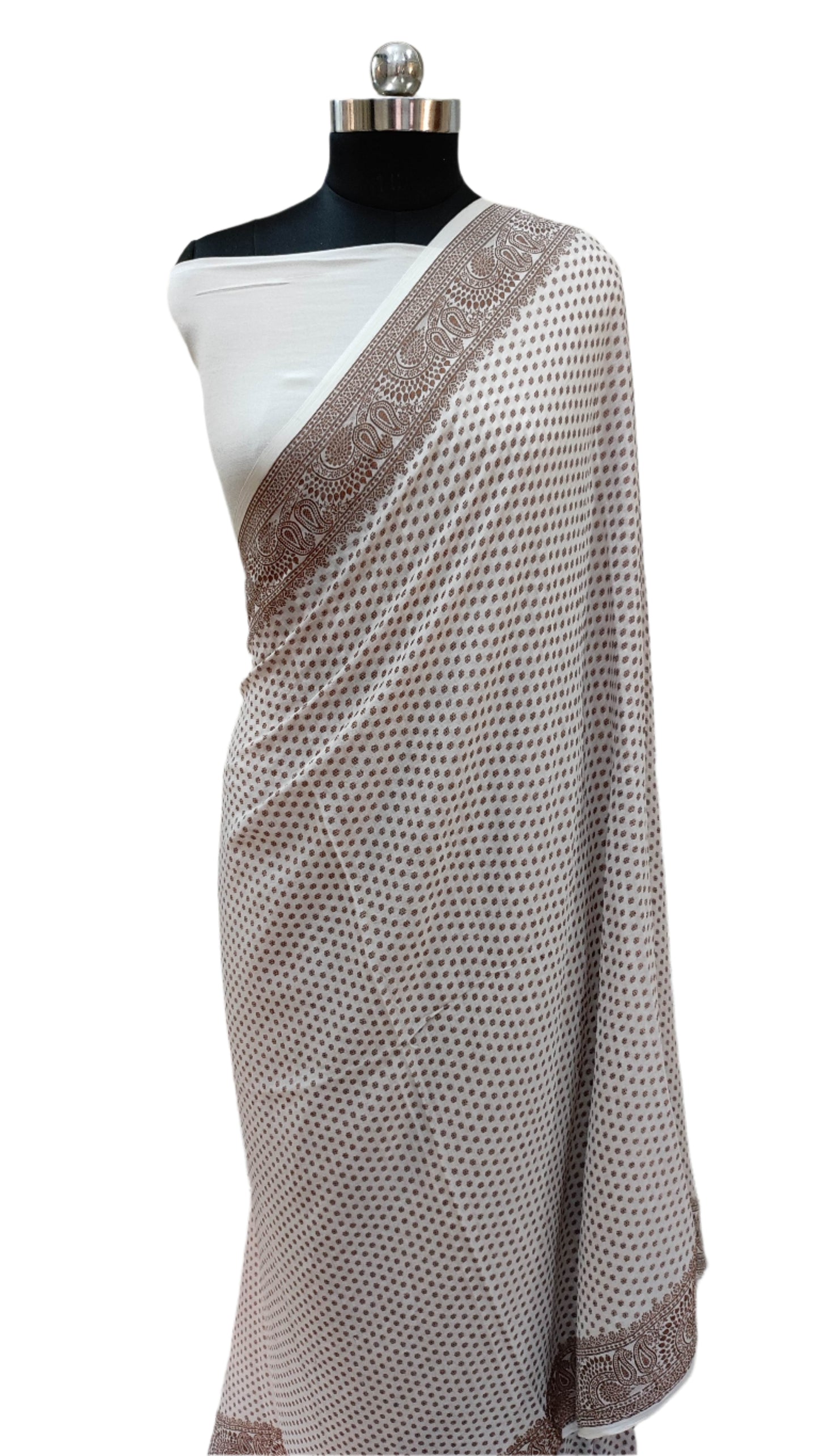 Khaddi Chiffon Handloom Banarasi Saree Antique Zari