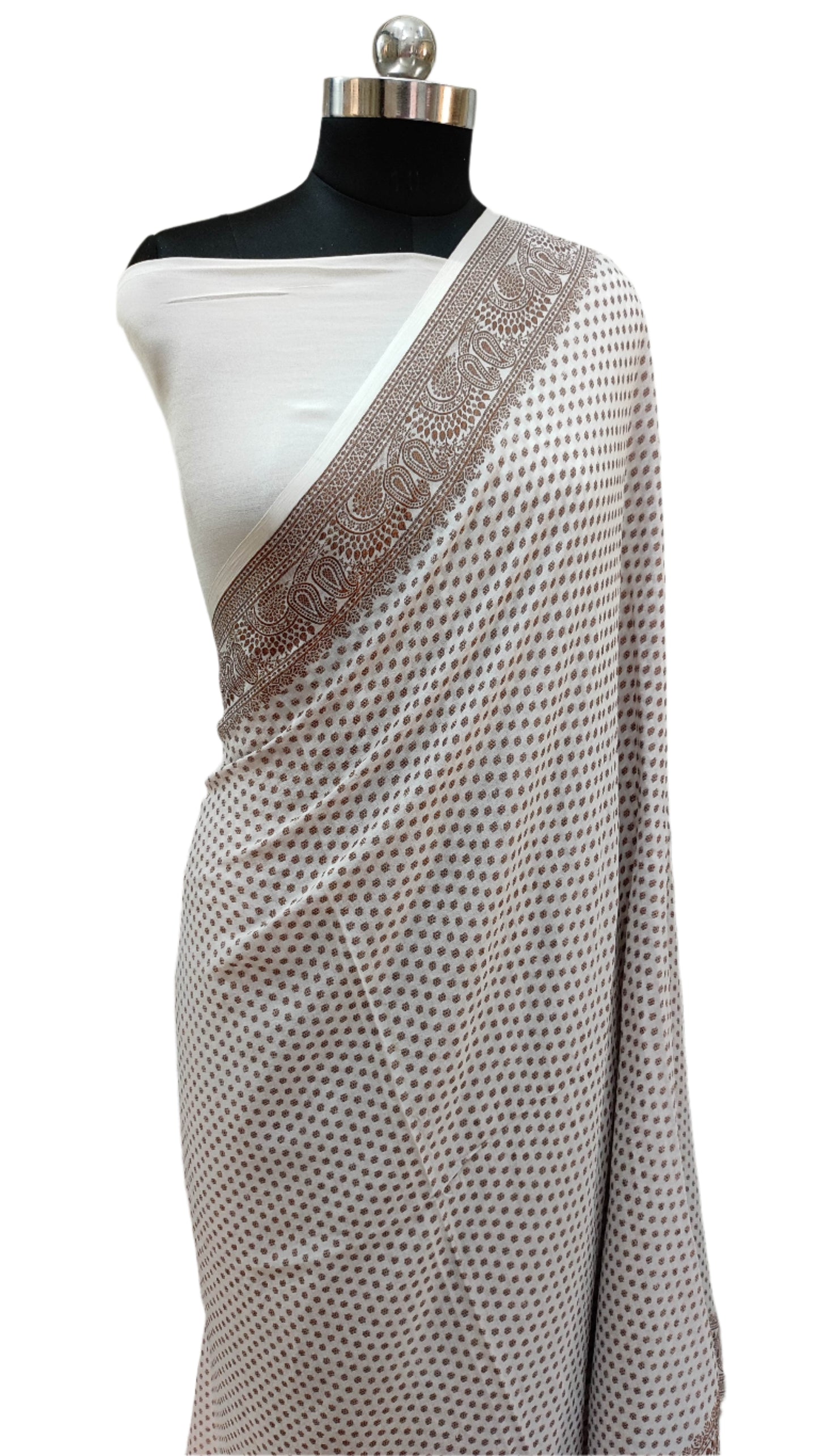 Khaddi Chiffon Handloom Banarasi Saree Antique Zari