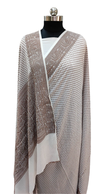 Khaddi Chiffon Handloom Banarasi Saree Antique Zari