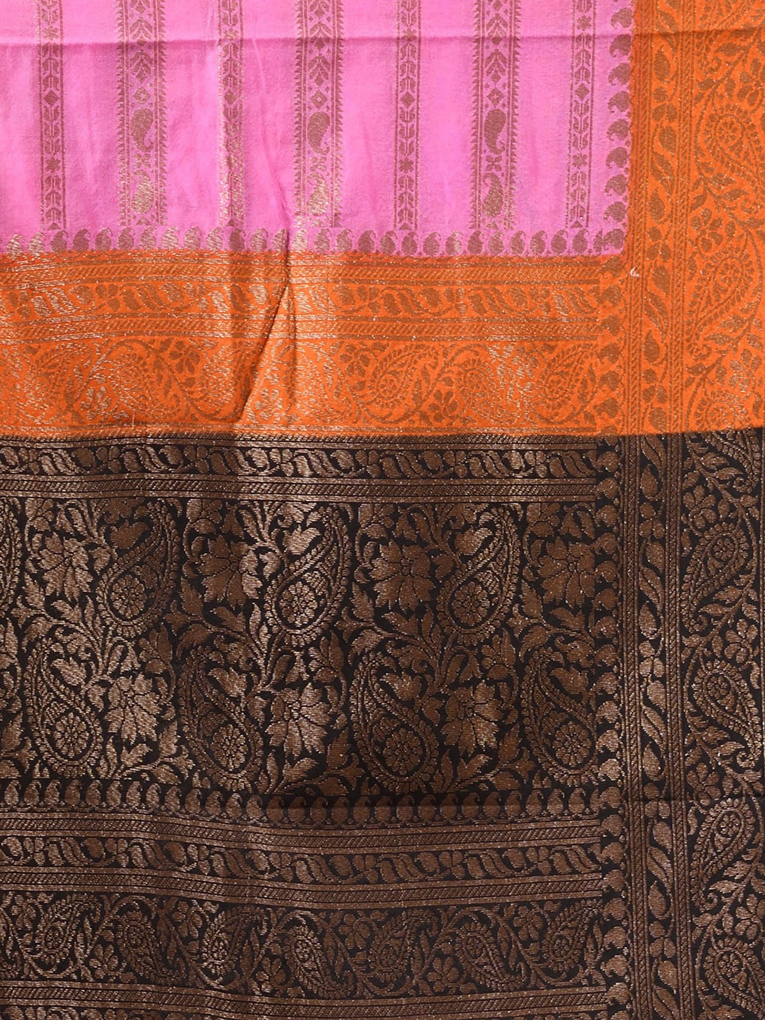 Soft Silk Saree Featuring Antique Zari Weave - The Weaver Banaras