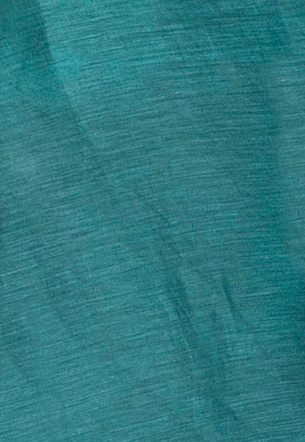 Pure Linen Banarasi Saree Teal Green - THE WEAVER